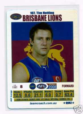 AFL 2008 Teamcoach Silver #26 Shane CRAWFORD (Haw) - Click Image to Close